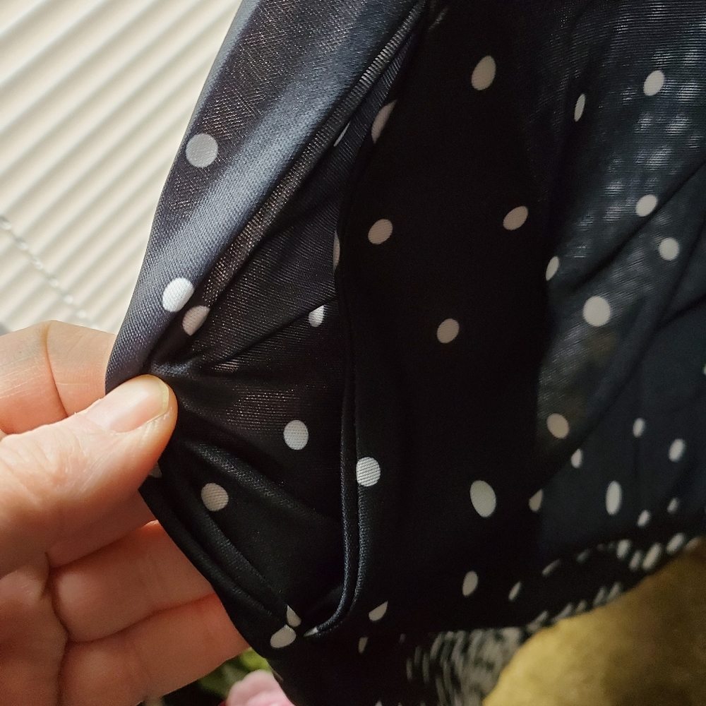 Anthony‎ Richard 1X Sleeveless Polka-dot Dress - Picture 3 of 6